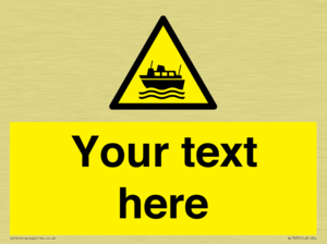 Custom warning ferries crossing vessels